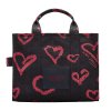 THE LIPSTICK HEART CANVAS MEDIUM TOTE BAG